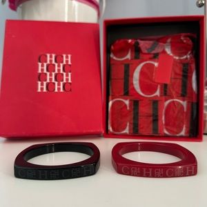 Two Carolina Herrera Bracelets in original packaging